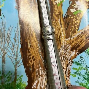 Alvin Sterling Silver Ring with Engraved Design